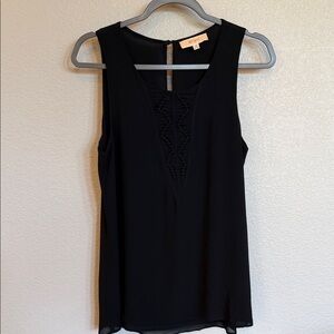 Lost April Black Sleeveless Blouse